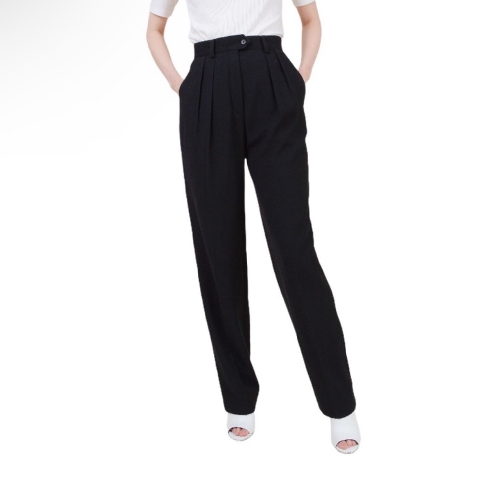 Vintage 1980s Escada Pleated Wool Trousers